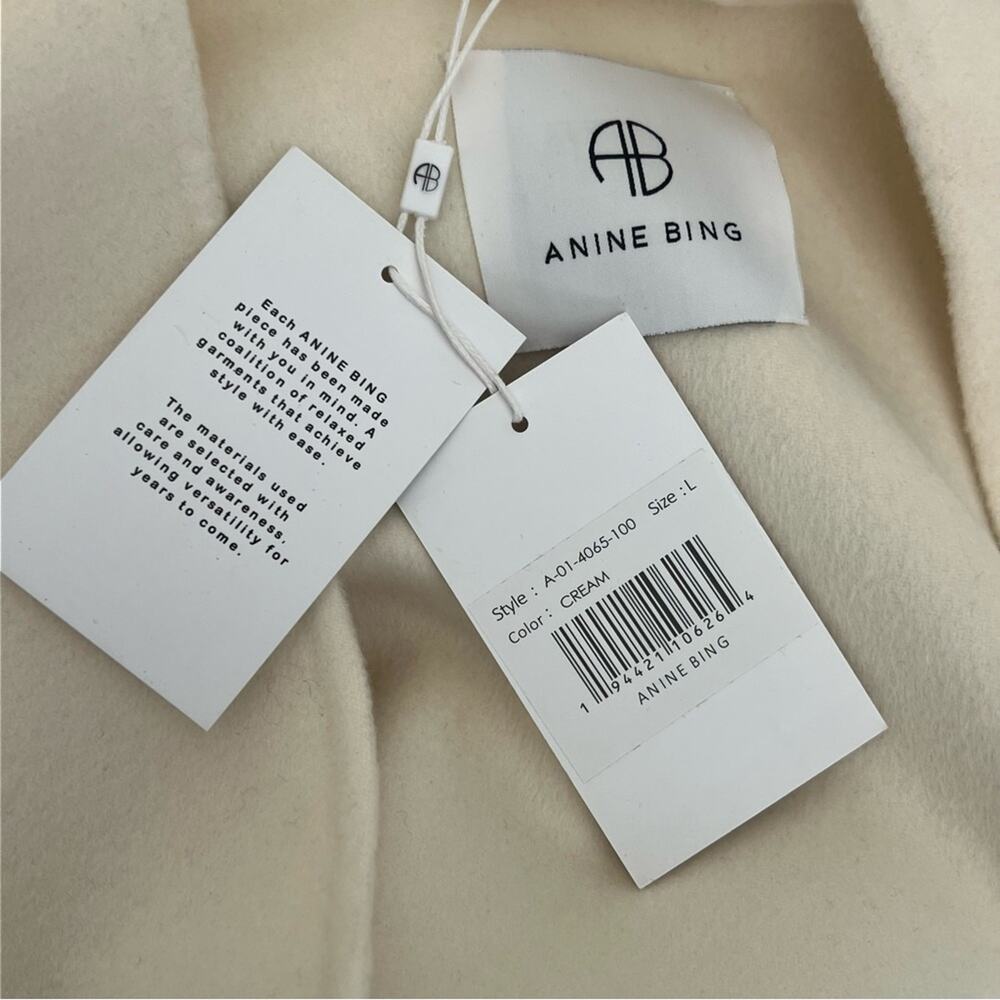 FINAL PRICE NEW NWT ANINE BING Hunter Coat In Ivory - Picture 10 of 11